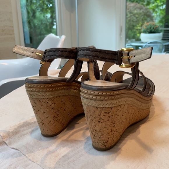 Gray Prada Wedges - Picture 5 of 6